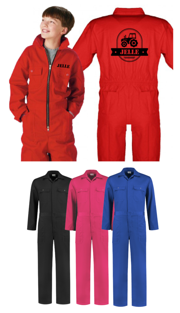 kinderoverall met naam 2025