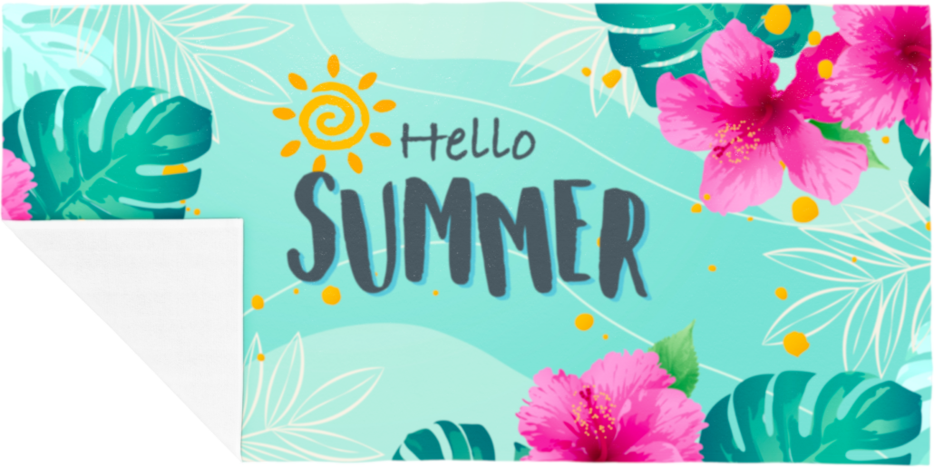 strandlaken met full colour logo 9493