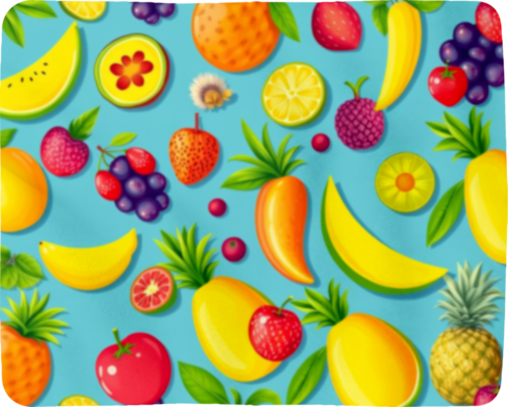 fleeceplaid met full colour print